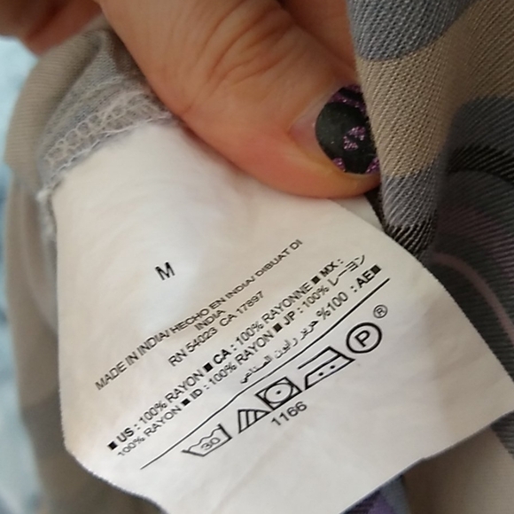 Old Navy Womens SZ Medium Light Purple Cream Plaid Tank Top - Picture 8 of 9